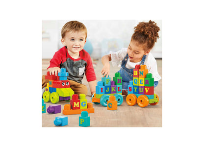 Mega Bloks First Builders 60-Piece ABC Learning Train Set