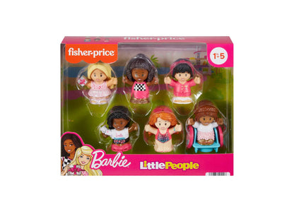 Fisher Price Barbie Little People Figure Set - 6 Themed Dolls