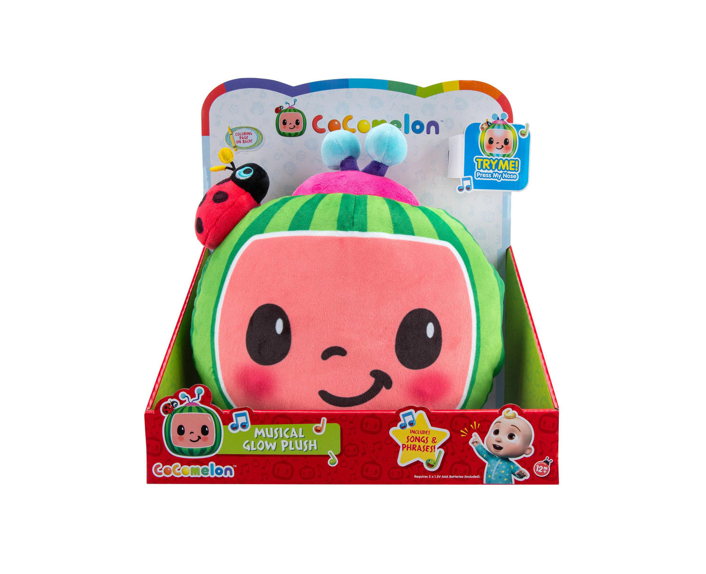 Cocomelon Musical Glow Plush - Interactive Nursery Rhyme Toy