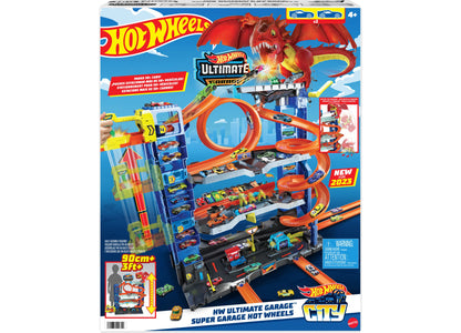 Hot Wheels City Ultimate Garage Playset with 2 Die-Cast Cars, Toy Storage For 50 Plus Cars