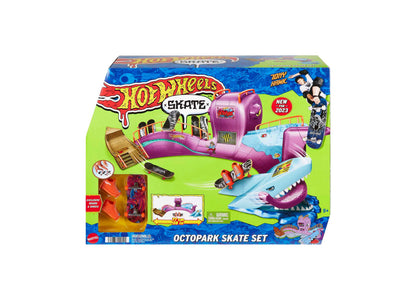 Hot Wheels Skate Octopark Playset with Exclusive Fingerboard and Skate Shoes