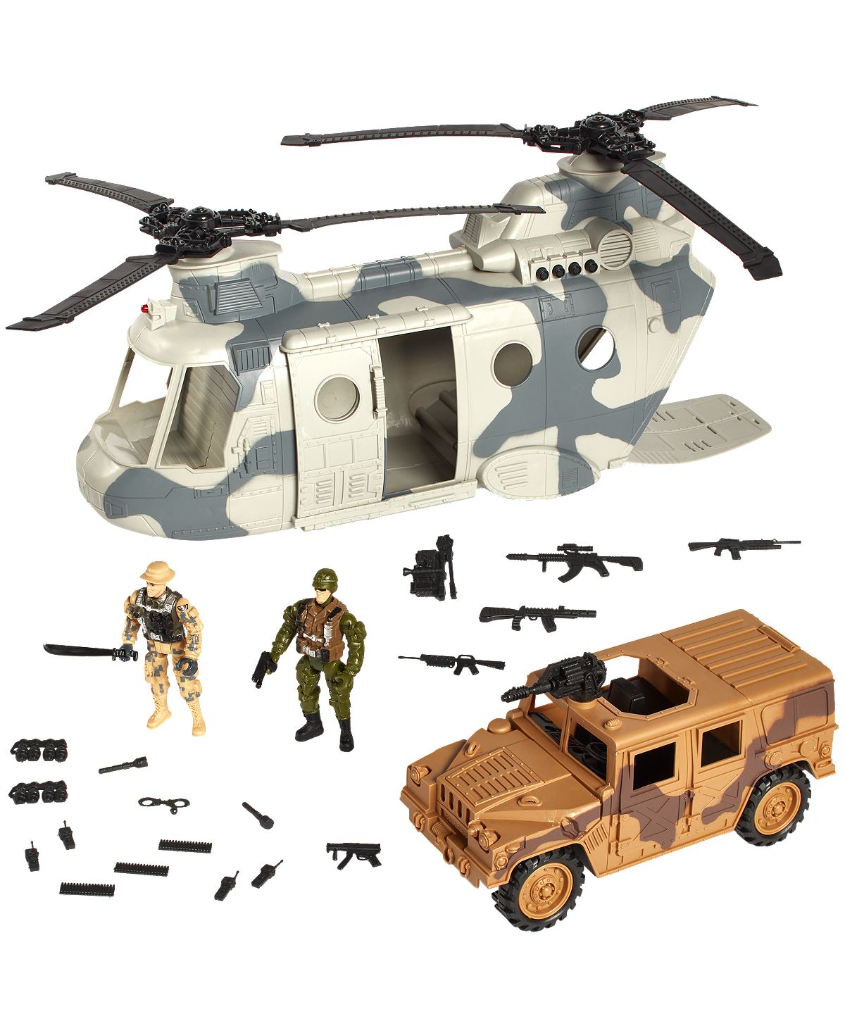 True Heroes Helicopter Transporter Playset with Lights and Sounds - Toys R Us Exclusive
