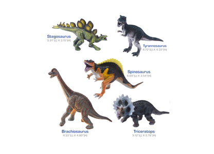 Toys R Us Animal Zone Dino Collectibles 5-Pack - Detailed Prehistoric Figures