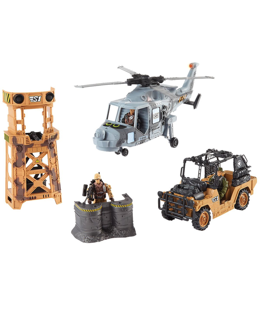 True Heroes Military-Inspired Playset with Tower and Vehicles - Toys R Us Exclusive