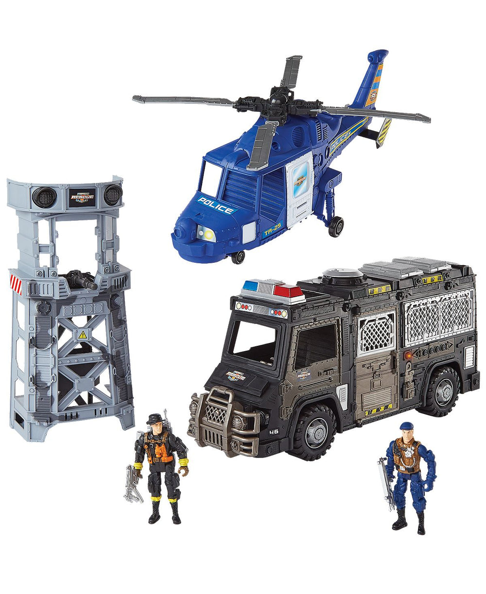 True Heroes SWAT Police Playset with Helicopter and Truck - Toys R Us Exclusive