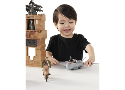 True Heroes Deluxe Military-Inspired Base Playset with Vehicles and Figures