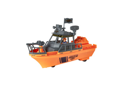 True Heroes Tactical Rescue Boat Playset with Action Figure and Accessories