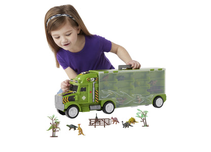 Toys R Us Animal Zone Dino Transport Truck Playset - Green