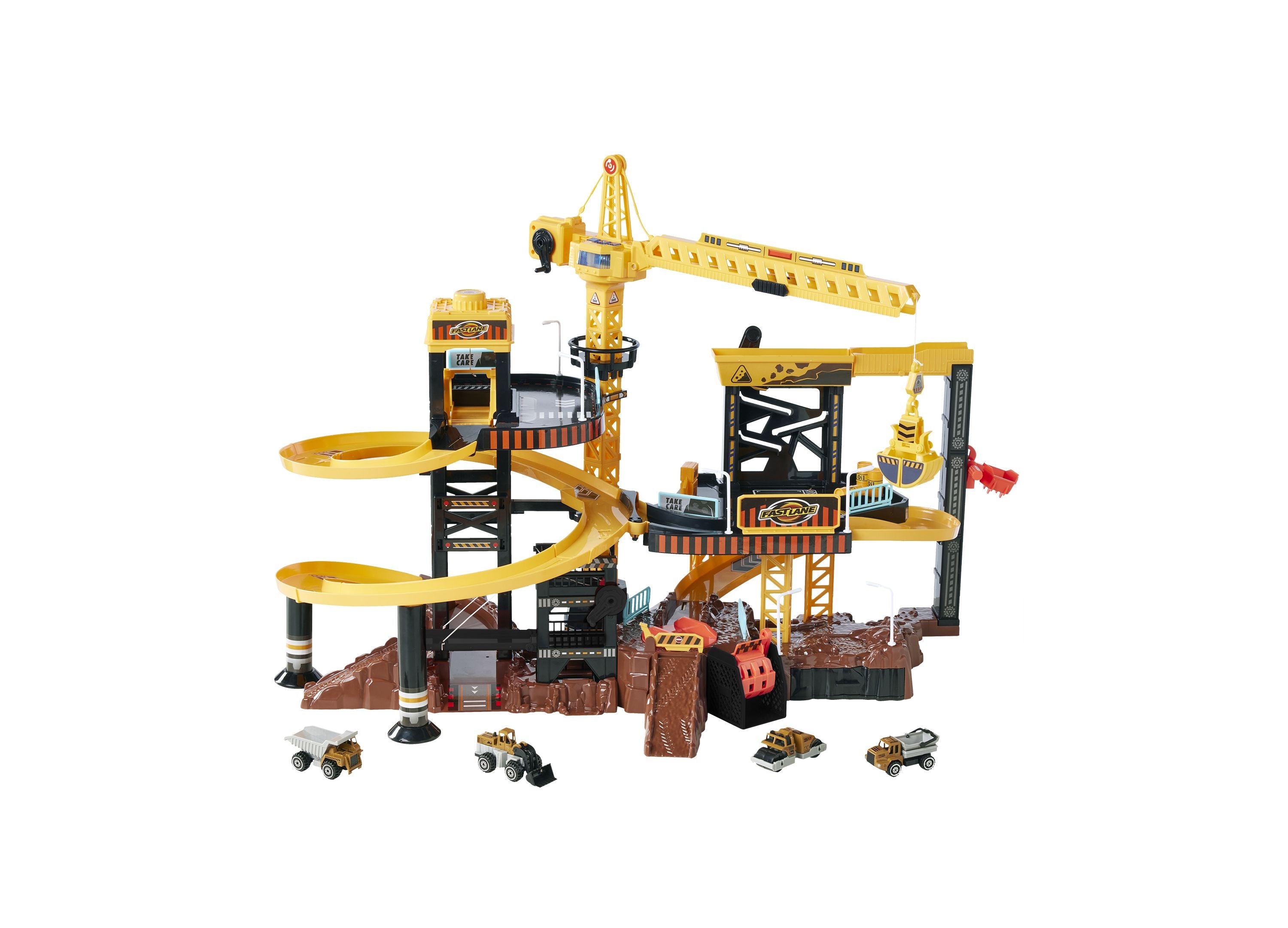 Fast Lane Lights Sounds Construction Playset Created for You by Toys R US