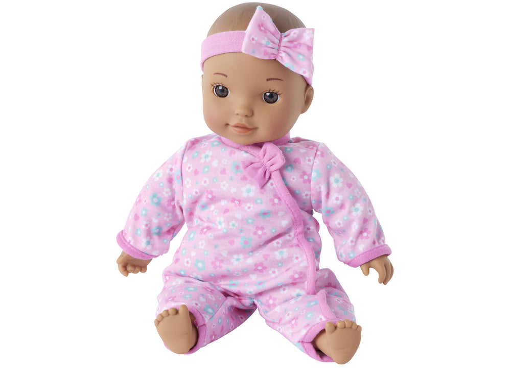 You & Me 12 inch Chatter & Coo Baby Doll - Pink Floral Sleeper