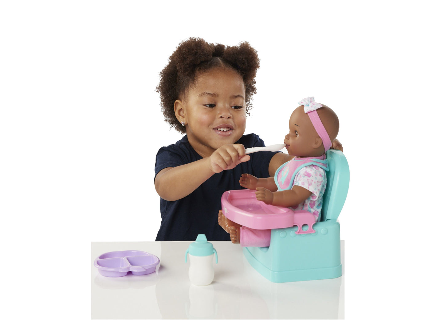 You & Me 14-inch Hungry Baby Doll with Feeding Accessories