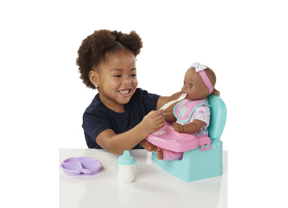 You & Me 14-inch Hungry Baby Doll with Feeding Accessories