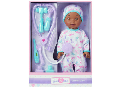 You & Me 14 inch Get Well Baby Doll with Medical Accessories