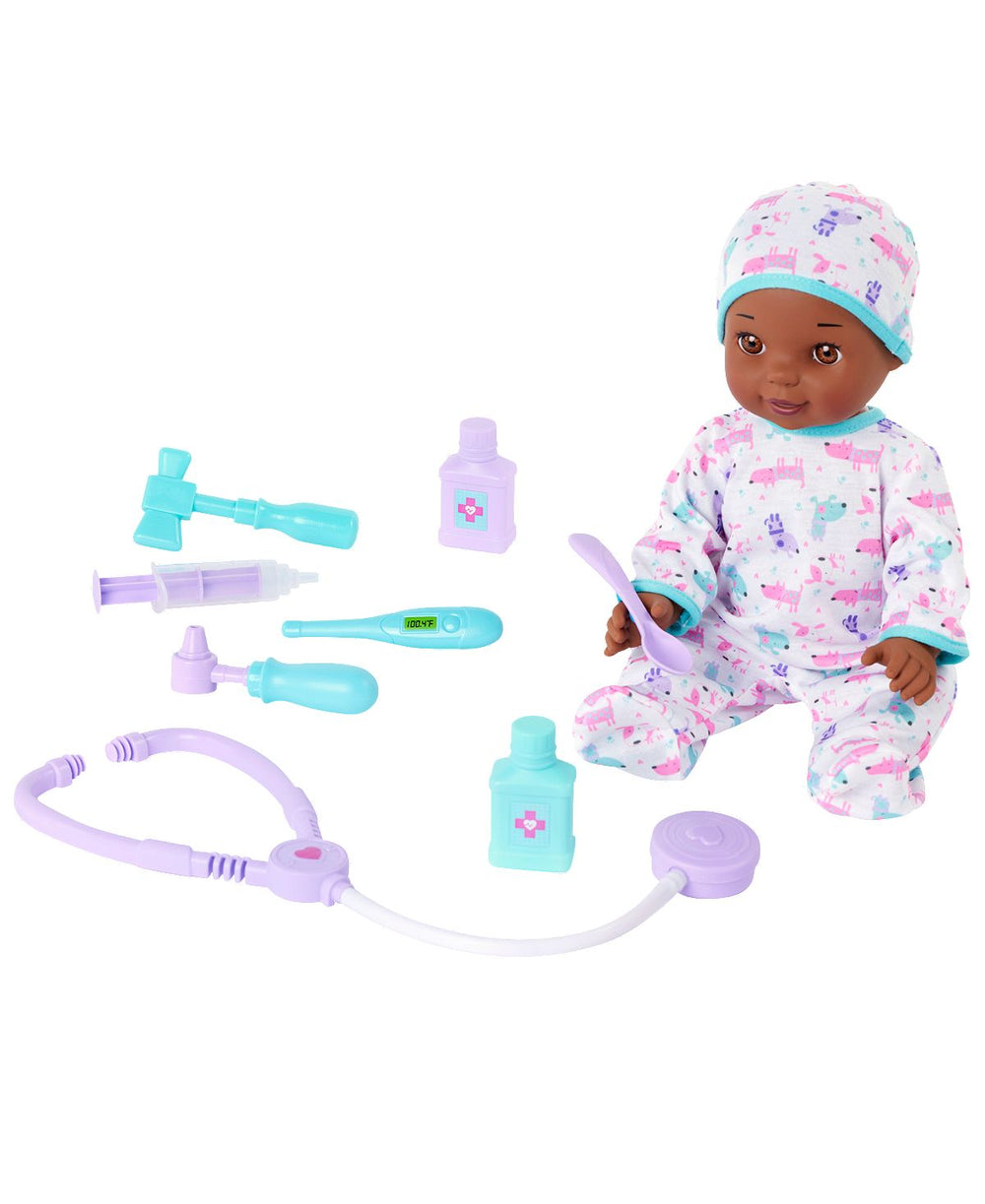You & Me 14 inch Get Well Baby Doll with Medical Accessories
