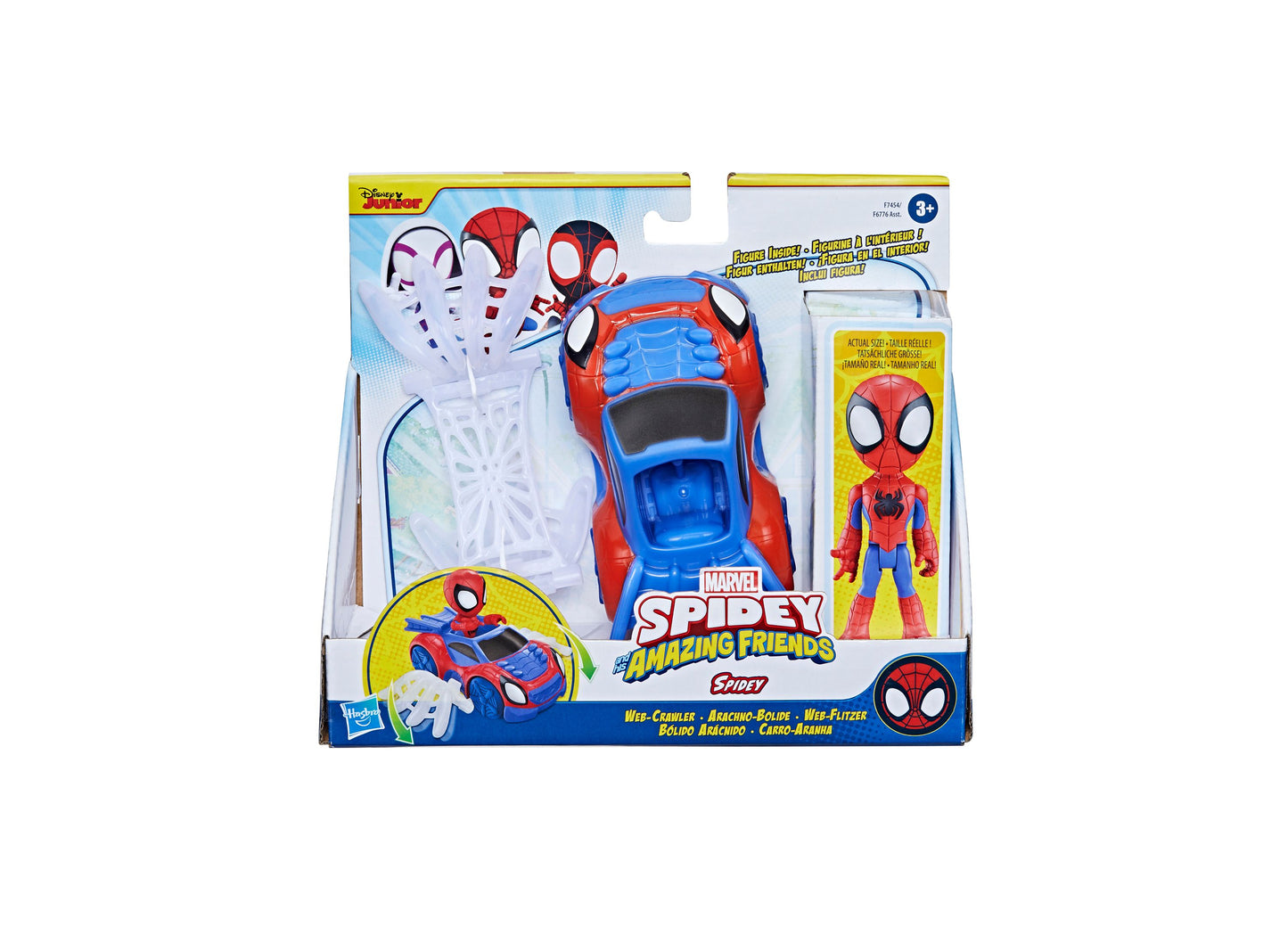 Marvel Spidey and His Amazing Friends 4" Web Crawler Playset with Action Figure