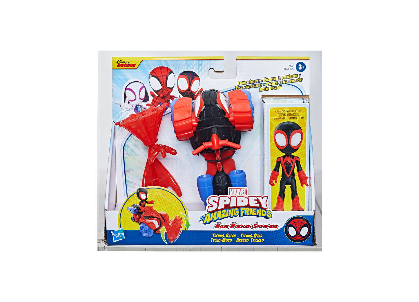 Marvel Spidey and His Amazing Friends Miles Morales Spider-Man Techno Racer Set