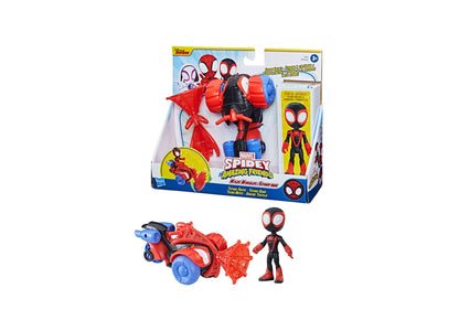 Marvel Spidey and His Amazing Friends Miles Morales Spider-Man Techno Racer Set