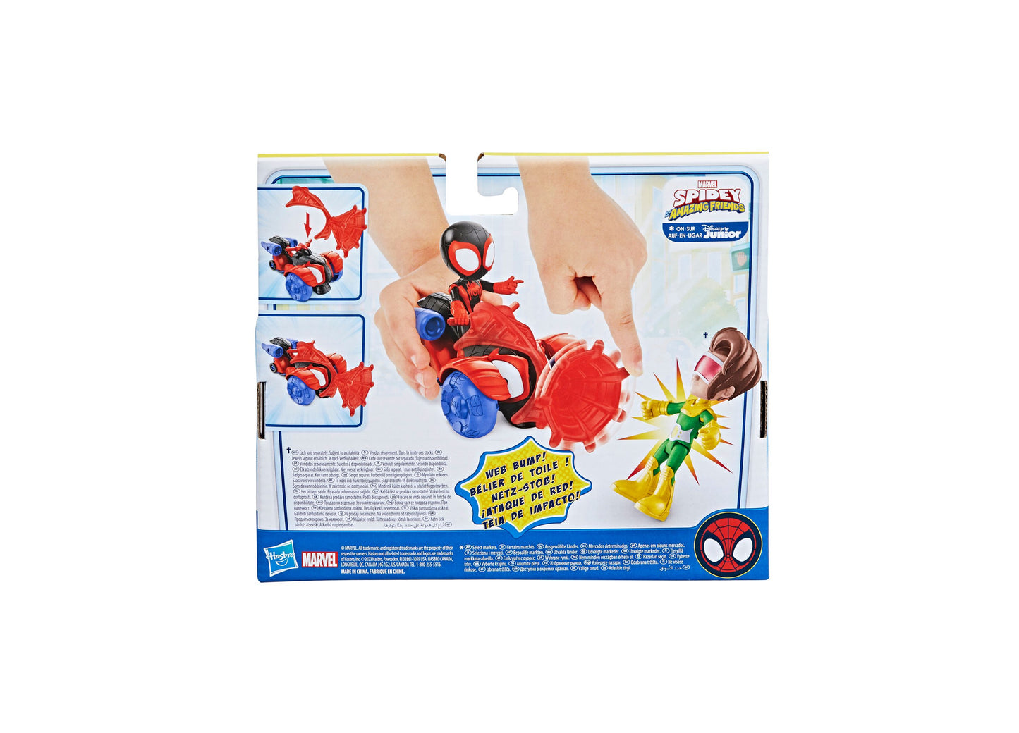 Marvel Spidey and His Amazing Friends Miles Morales Spider-Man Techno Racer Set