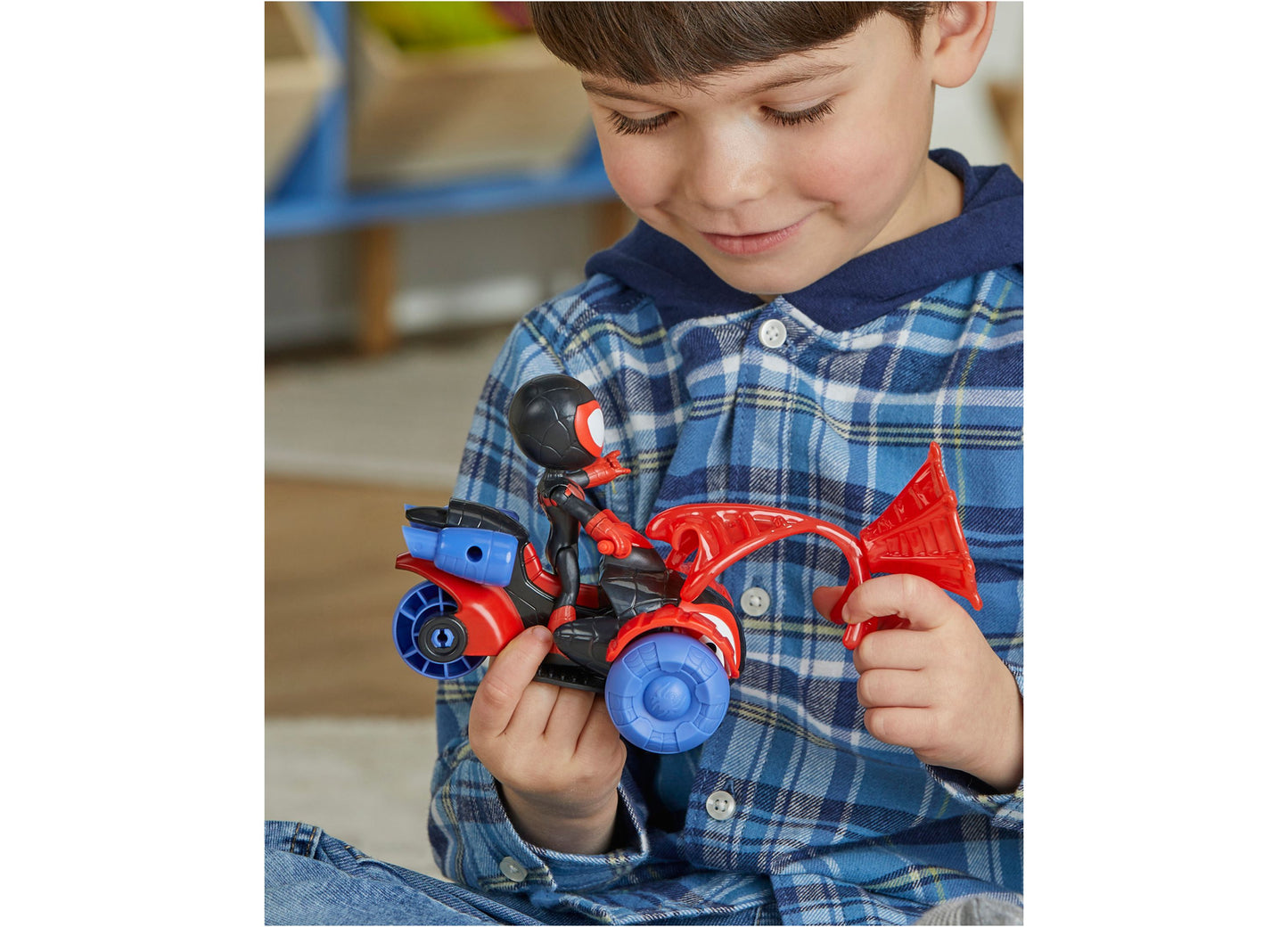 Marvel Spidey and His Amazing Friends Miles Morales Spider-Man Techno Racer Set