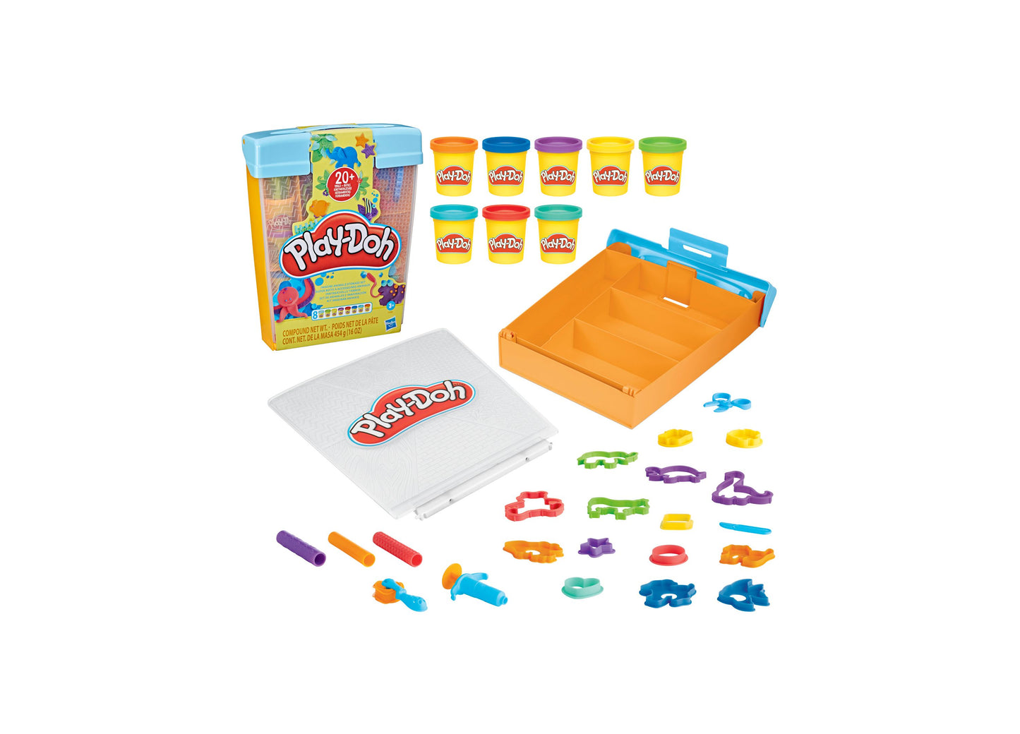 Play-Doh Imagine Animals Storage Set - Creative Modeling Compound Kit