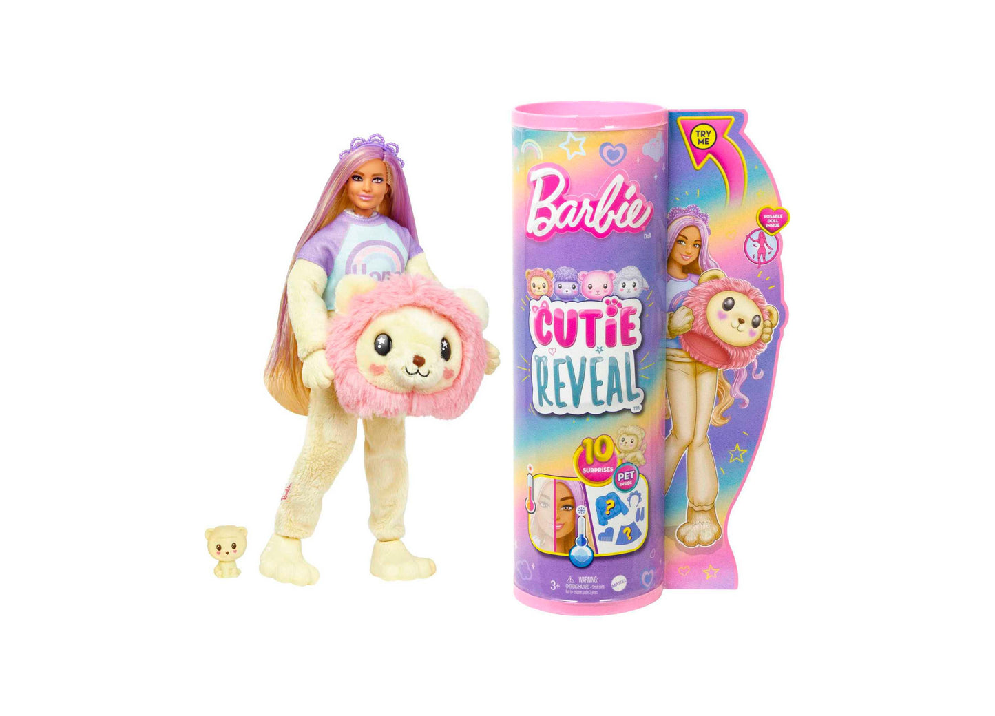 Barbie Cutie Reveal Doll with Cozy Cute Poodle Costume and Accessories