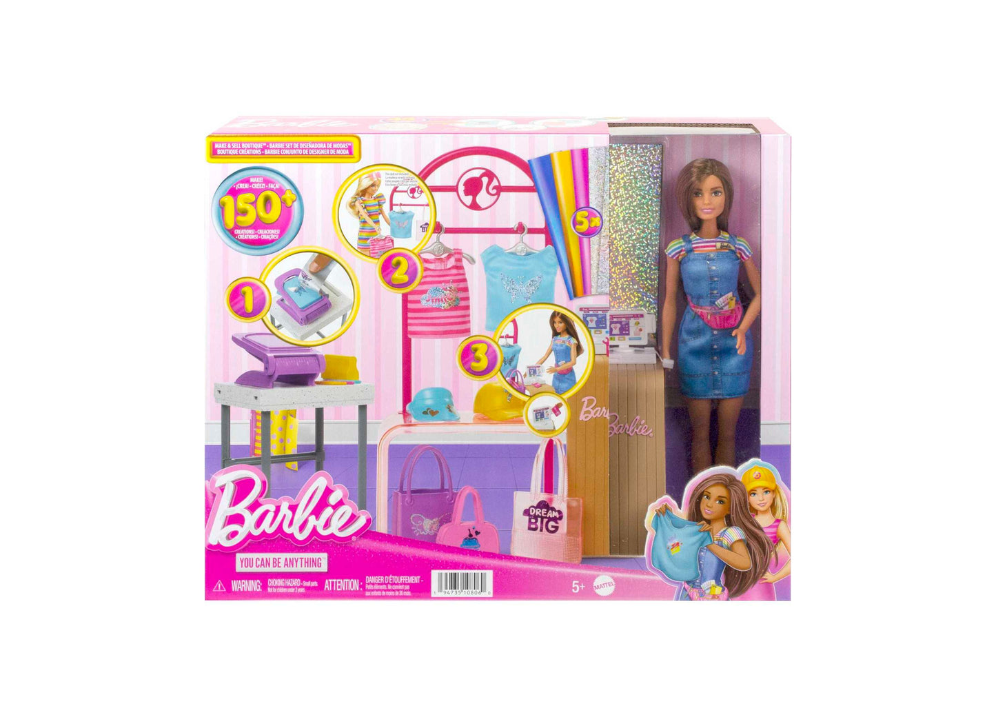 Barbie Make and Sell Boutique Playset - Fashion Design Studio