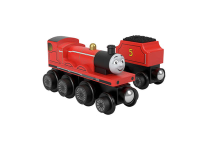 Fisher-Price Thomas & Friends Wooden Railway - James Engine with Coal-Car