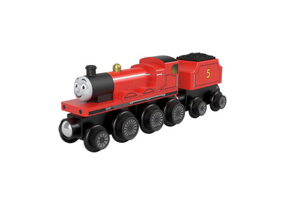 Fisher-Price Thomas & Friends Wooden Railway - James Engine with Coal-Car