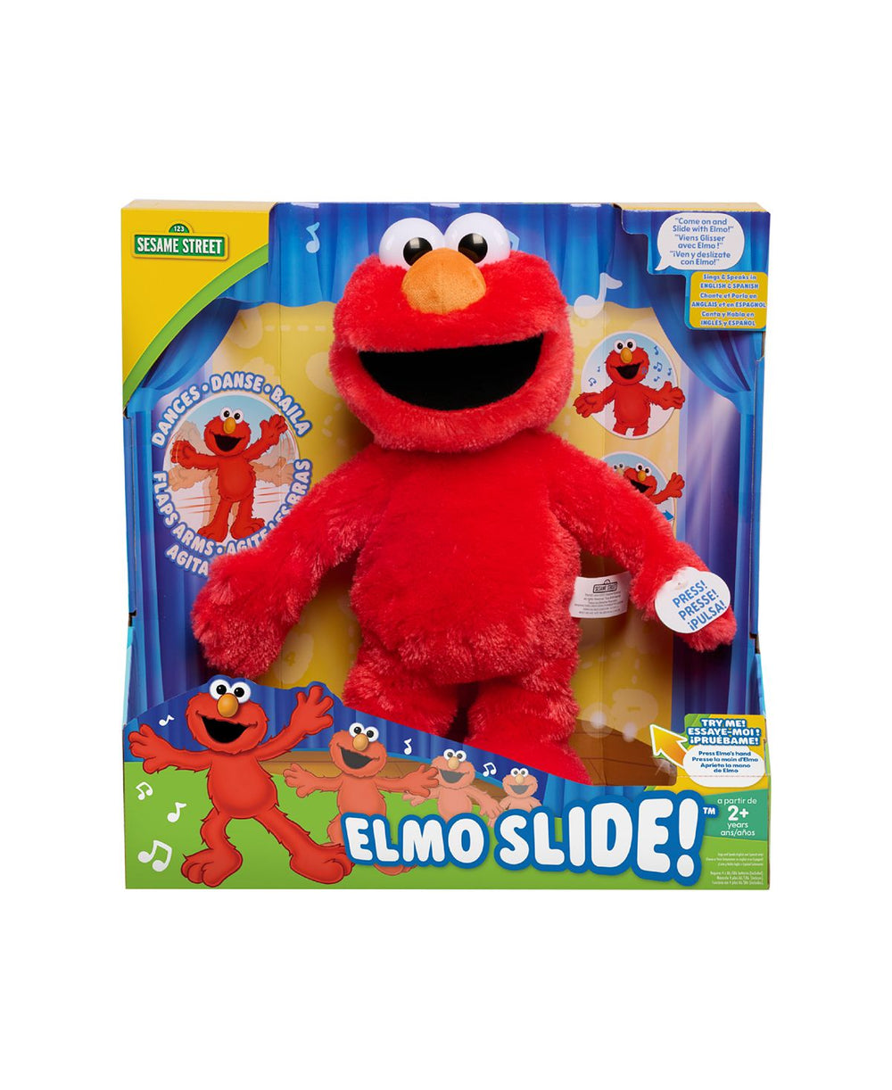 Sesame Street Elmo Slide Plush - Interactive Dancing and Singing Toy