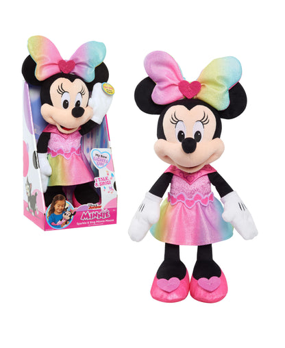 Macy's Disney Junior Minnie Mouse Sparkle and Sing Minnie Mouse, 13" Feature Plush with Lights and Sounds