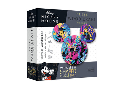 Trefl Disney Mickey Mouse 500 Plus 5 Piece Woodcraft Puzzle