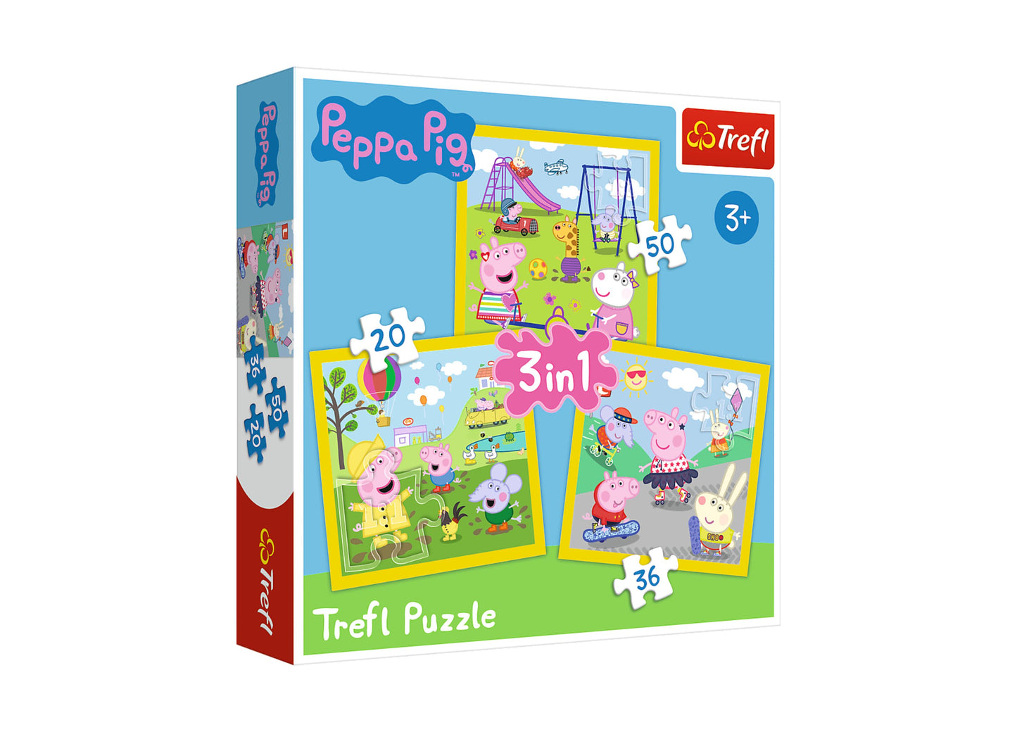 Trefl Peppa Pig 3 in 1 20, 36, 50 Piece Puzzle