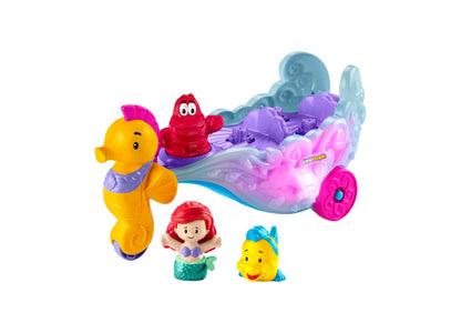 Little People Disney Princess Ariel's Light-Up Sea Carriage Playset with Music