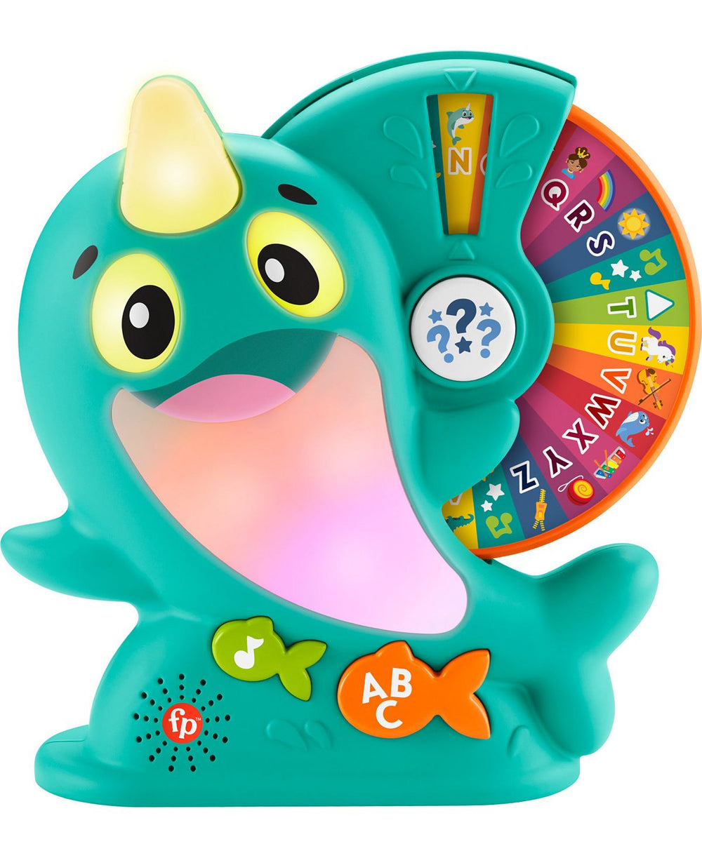 Fisher-Price Linkimals Learning Narwhal Interactive Musical Toy for Toddlers