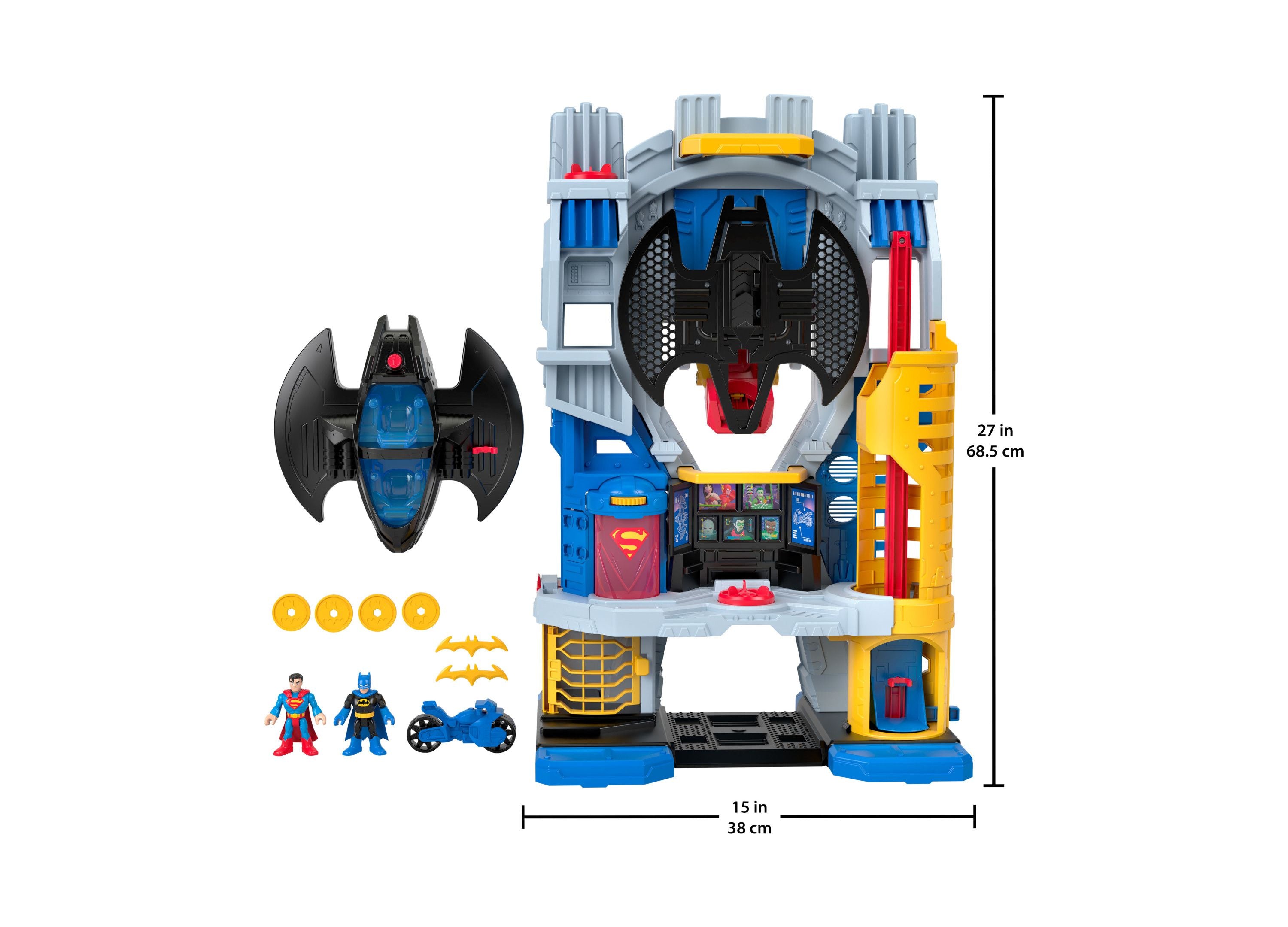 Imaginext newest DC Super Friends Batman Toy Robot Playset with Lights Sounds