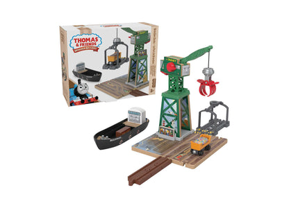 Fisher-Price Thomas & Friends Wooden Railway Brendam Docks Playset