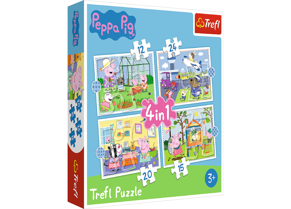 Trefl Peppa Pig 4 in 1 12, 20, 24, 15 Piece Puzzle