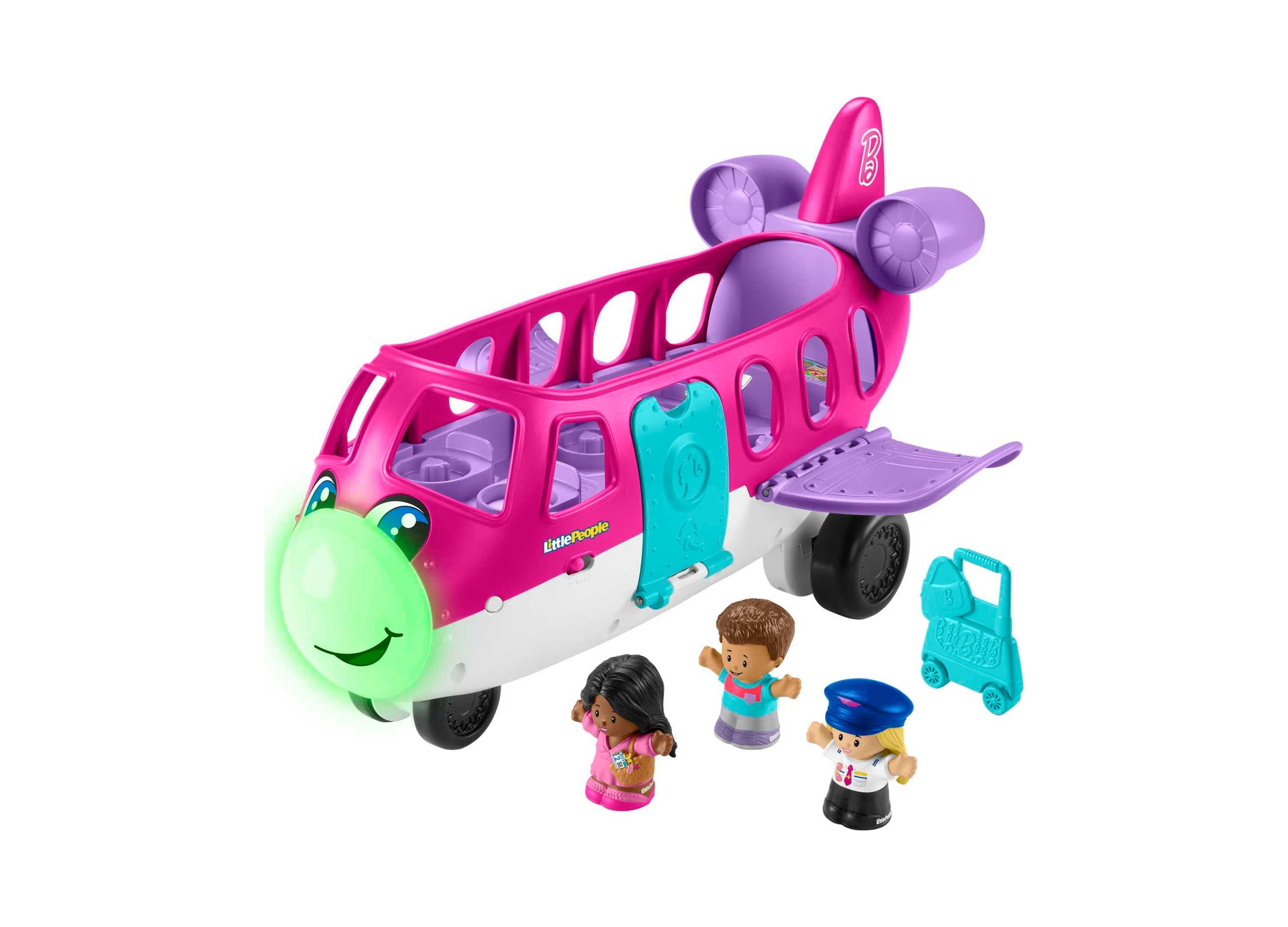 Popular Barbie Car + Airplane w/Accessories Bundle