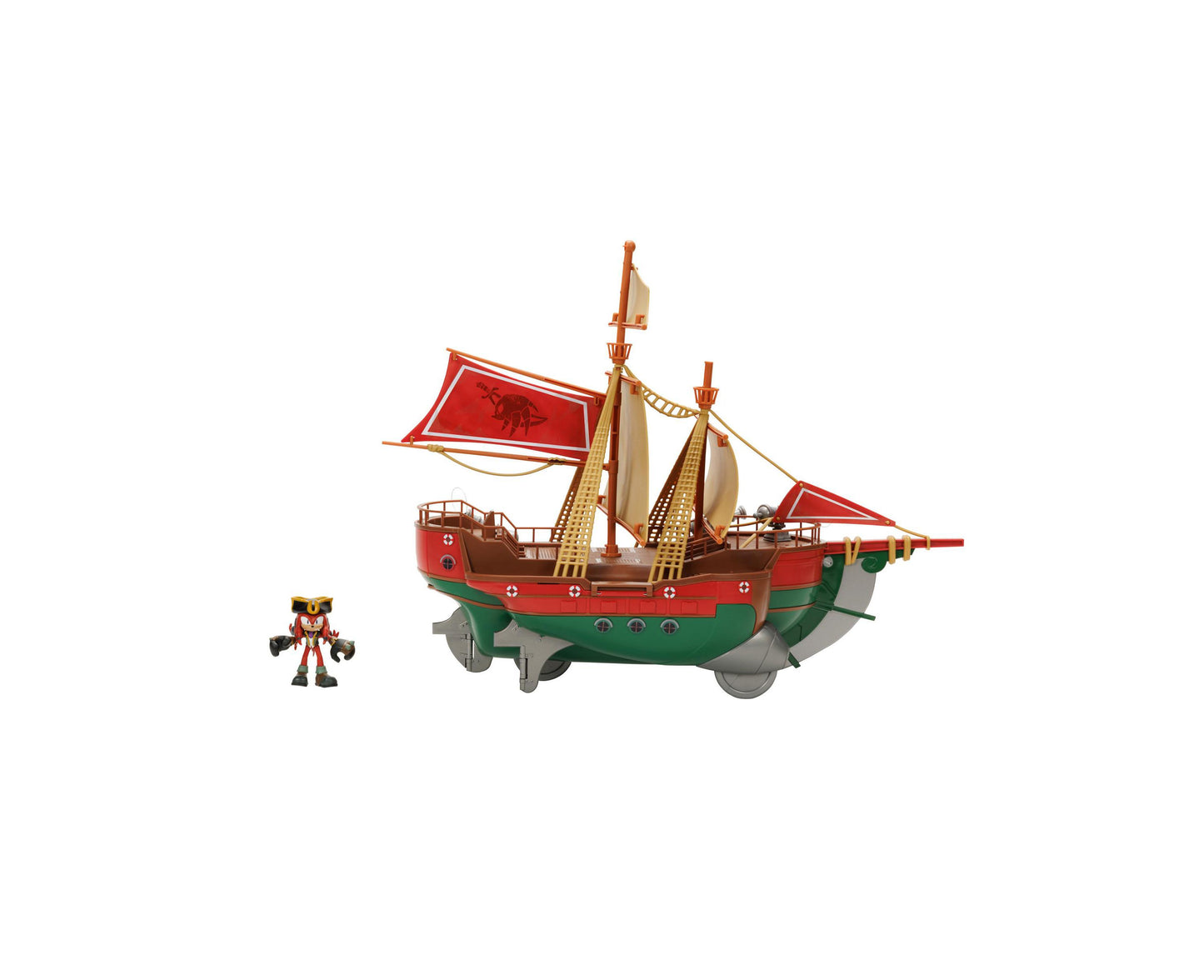 Sonic Prime 2.5" Pirate Ship Playset with Knuckles the Dread Figure