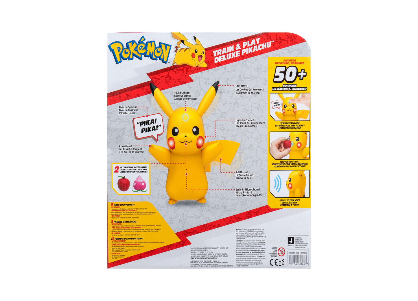 Pokemon Pikachu Train and Play Deluxe Interactive Action Figure