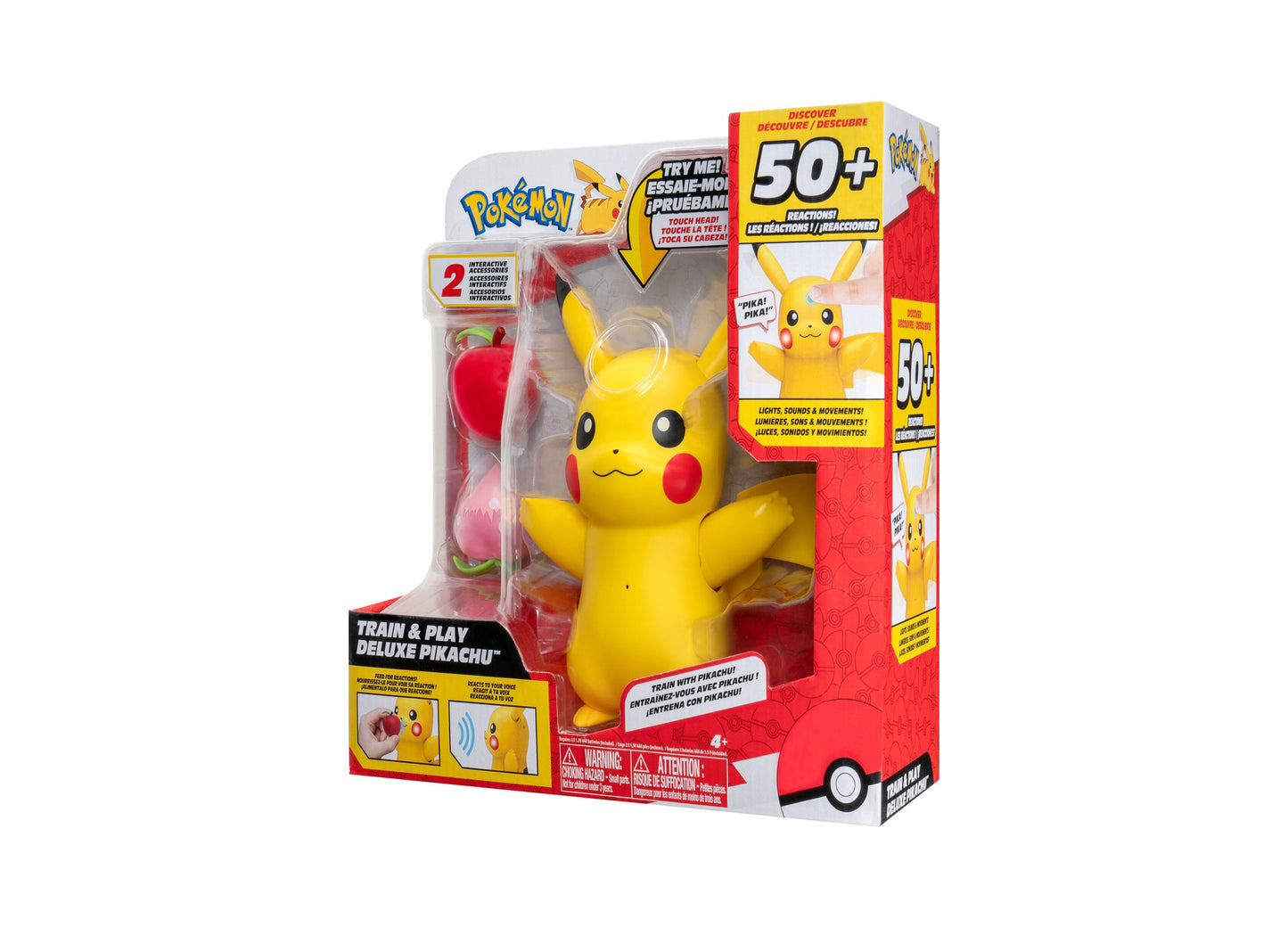 Pokemon Pikachu Train and Play Deluxe Interactive Action Figure