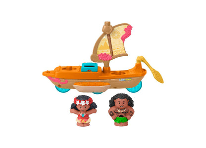 Fisher Price Little People Disney Princess Moana Toys, Moana Maui's Canoe, Toddler Toys