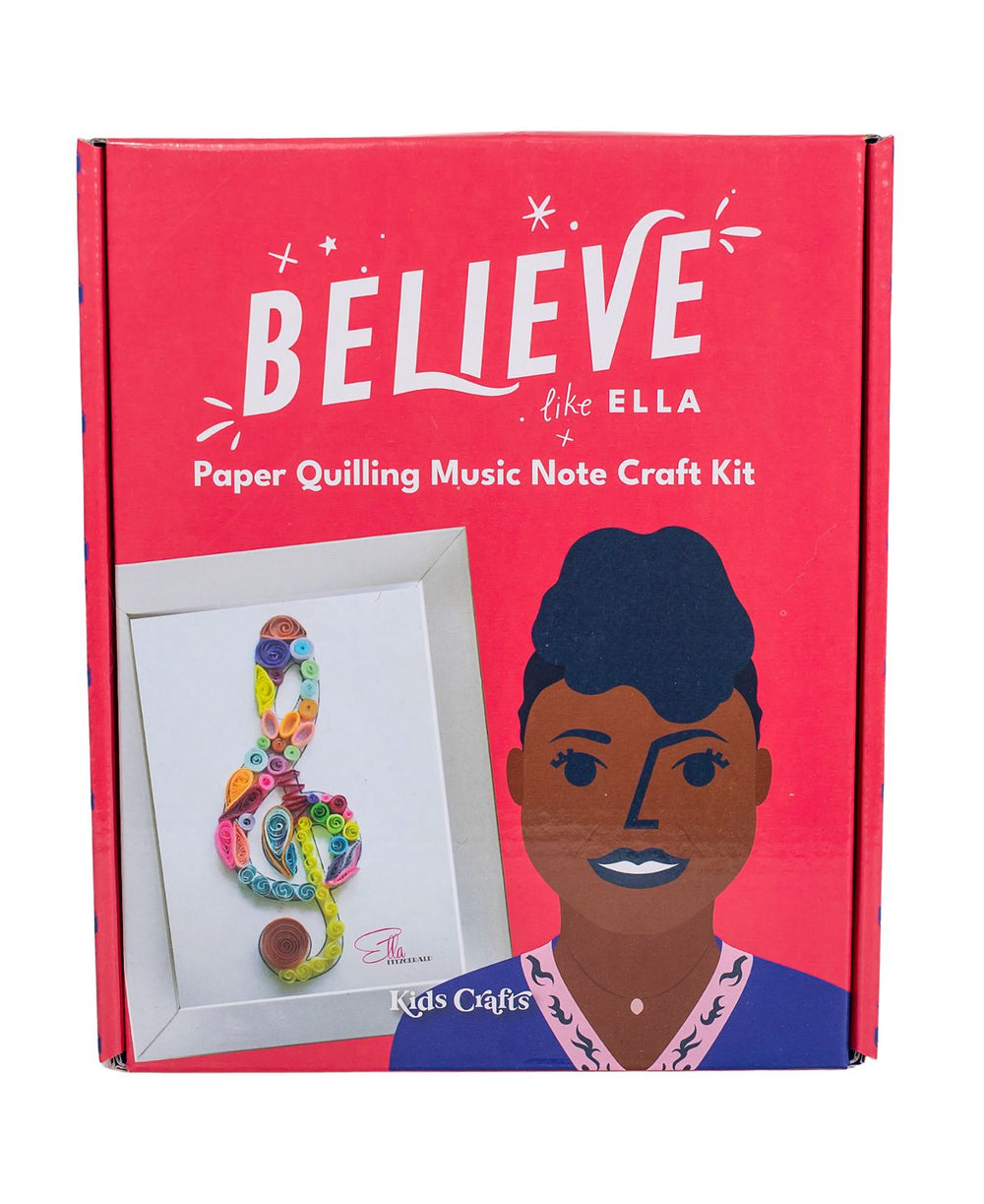 Kids Crafts Believe Like Ella Paper Quilling Music Note Craft Kit with 5x7 Frame