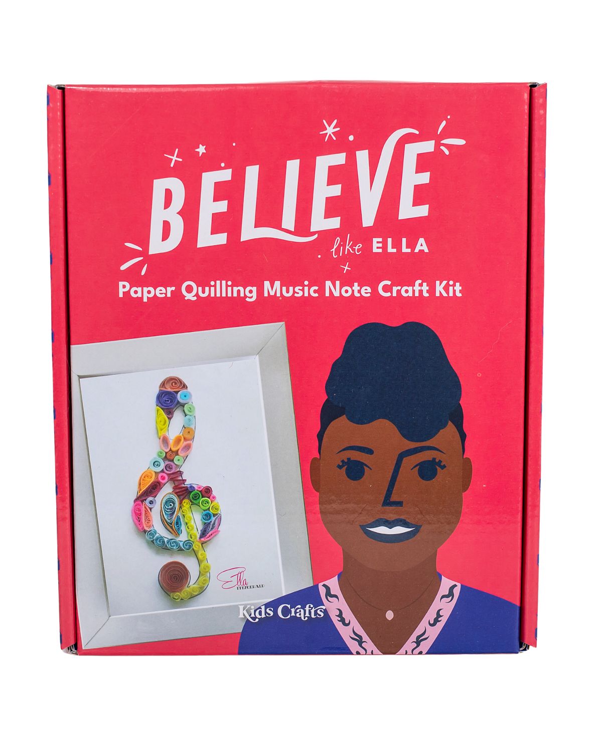 Kids Crafts Believe Like Ella Paper Quilling Music Note Craft Kit with 5x7 Frame