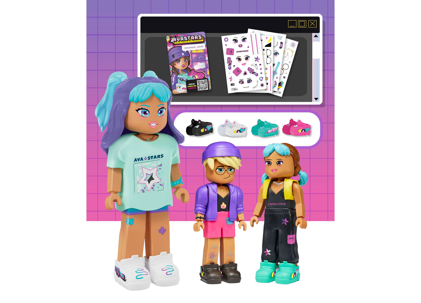 Avastars 11-inch Deluxe Fashion Doll - Sneaker Head with Customizable Outfits