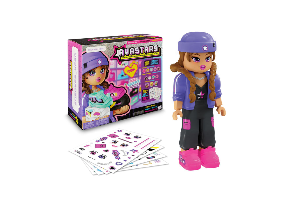 Avastars 11-inch Deluxe Fashion Doll - Sneaker Head with Customizable Outfits