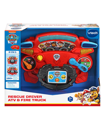 VTech Paw Patrol Rescue Driver ATV Fire Truck Interactive Learning Toy