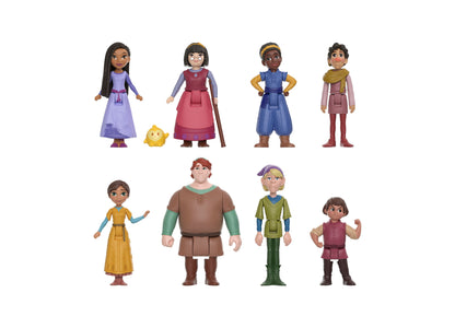 Disney Wish - Teens Pack of 8 Posable Mini Dolls with Star Figure