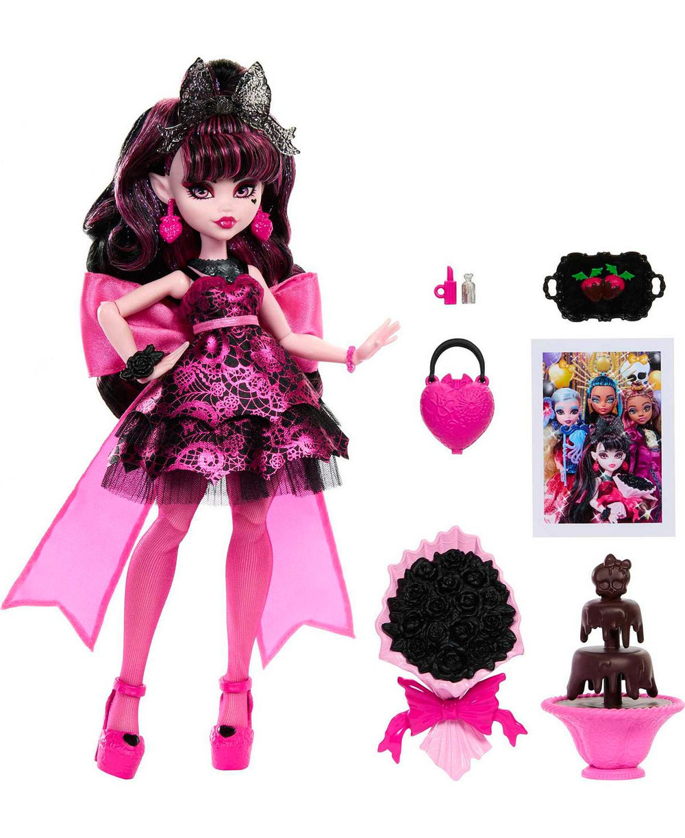 Monster High Draculaura Doll - Monster Ball Party Dress with Accessories