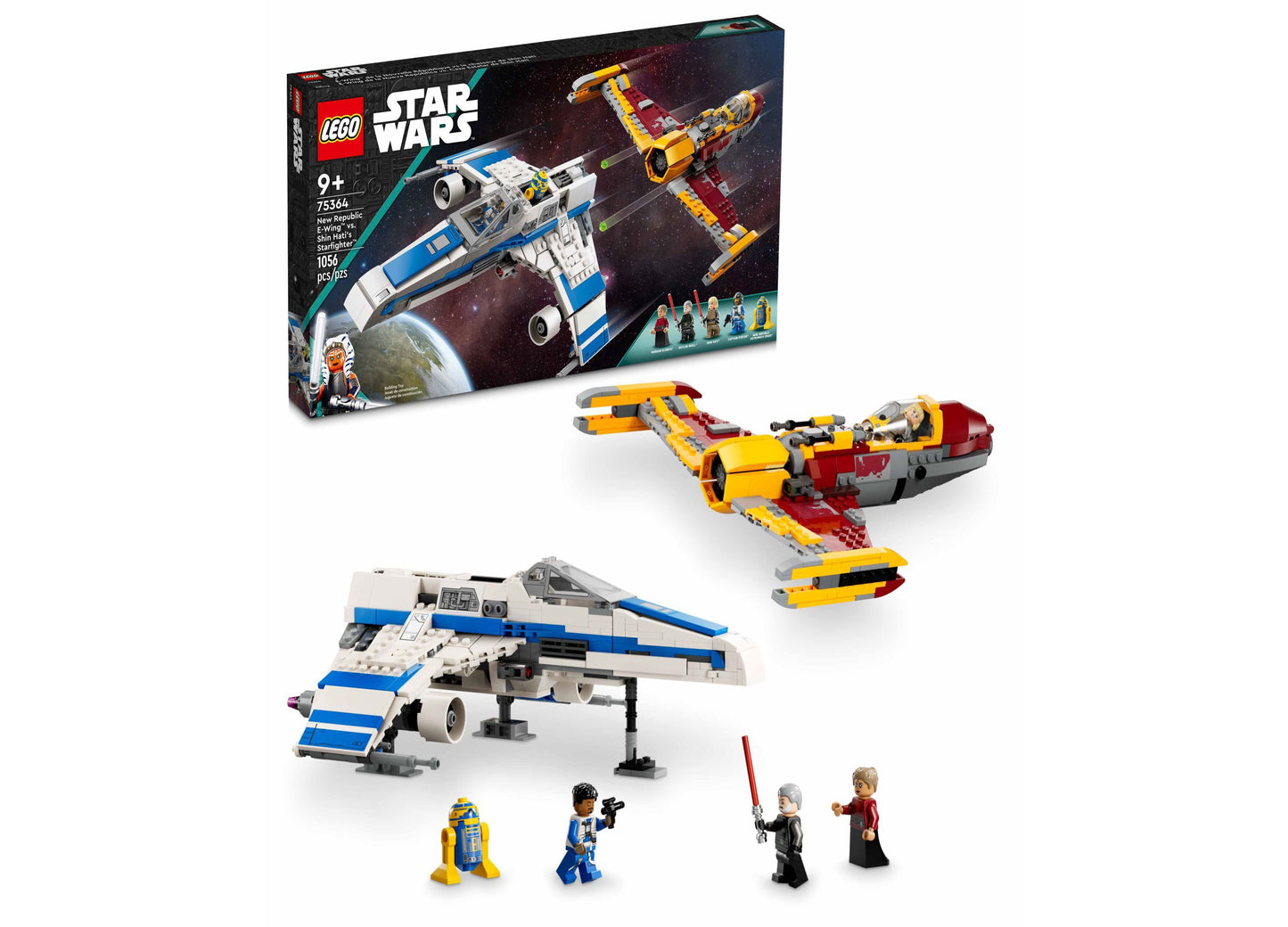 LEGO Star Wars 75364 New Republic E-Wing vs. Shin Hati‚Äôs Starfighter Building Set - 1056 Pieces